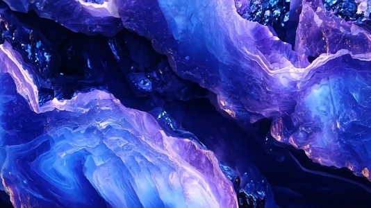 Close up of vibrant purple agate Sodalite stone with intricate