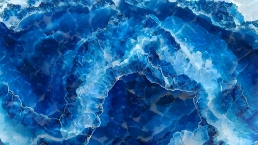 A close up view of a vibrant blue Sodalite mineral crystal