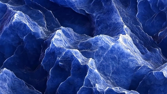 An abstract representation of blue Sodalite textured waves