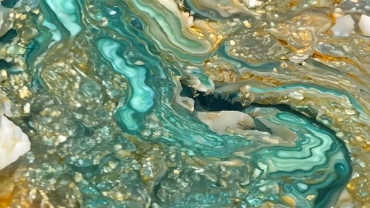 A close up view of a beautiful agate stone pattern