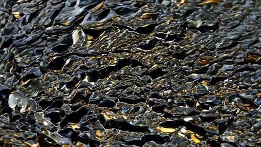 A close up view of rippling water with a dark