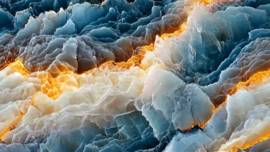 An abstract close up of textured layers resembling geological