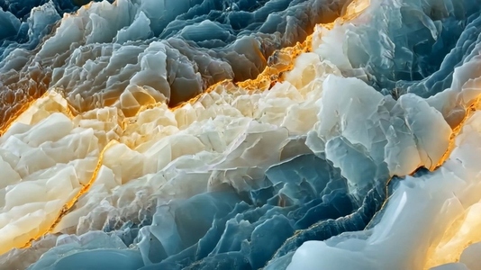 A close up view of a stunning geological formation