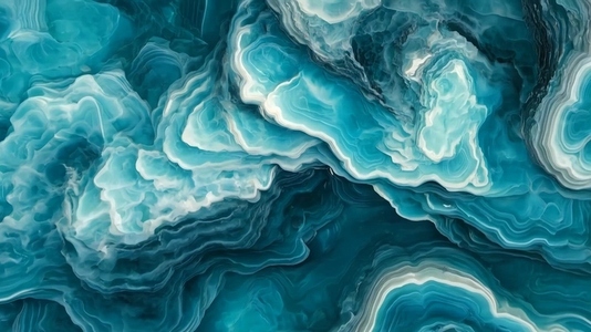 Aerial view of a stunning abstract pattern in turquoise