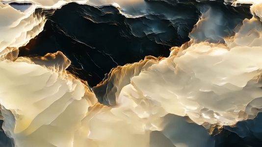 An abstract representation of a canyon or chasm