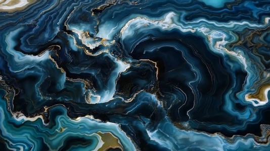 An abstract image featuring swirling patterns of blue  teal