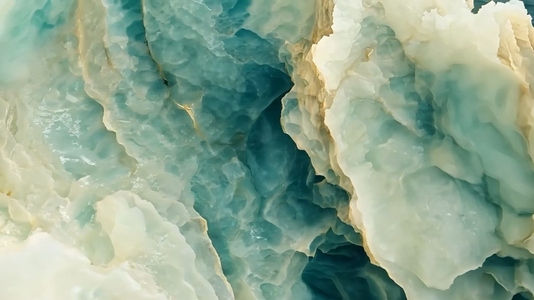 A close up view of textured turquoise and white mineral