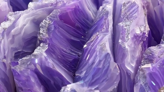 Close up view of a stunning Sugilite amethyst geode
