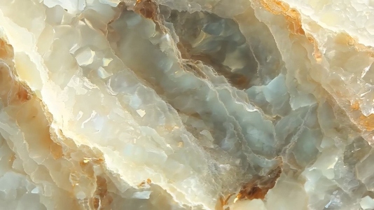 Close up view of translucent sunstone agate stone