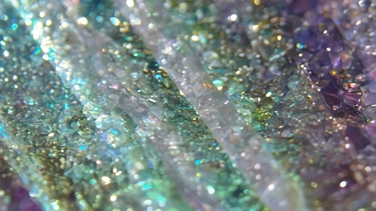 Close up view of shimmering Tourmaline crystals