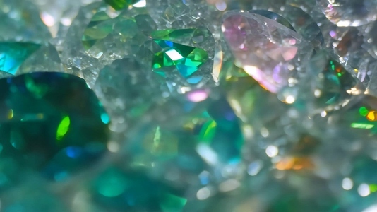 A close up view of sparkling Tourmaline gemstones