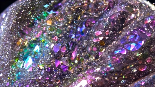 A close up view of a sparkling Tourmaline mineral surface