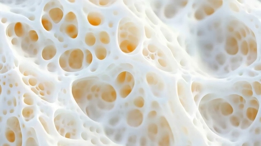 Close up of a porous  white textured Tridacna surface