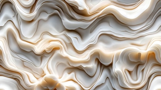 An abstract  flowing design with smooth  wavy Tridacna lines
