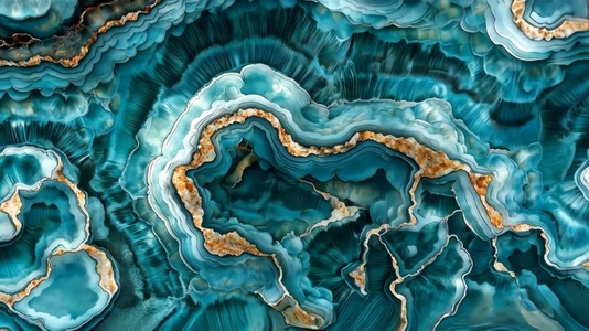 A close up view of a beautiful agate stone with intricate
