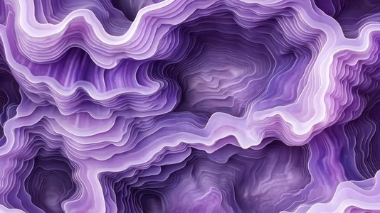 An abstract design featuring flowing  layered shapes in various