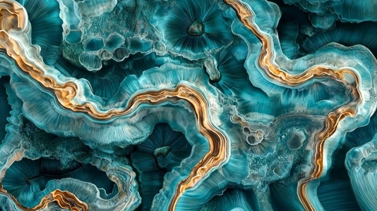 An abstract close up of agate stone with swirling patterns