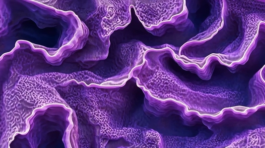 An abstract  wavy texture in shades of purple