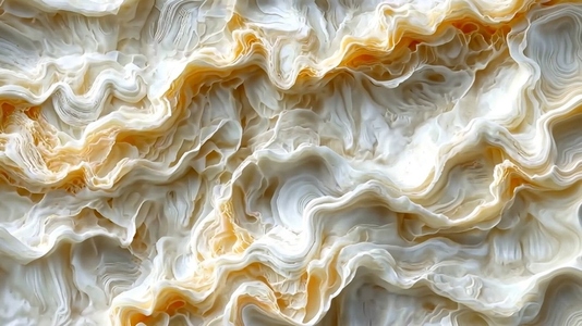 A close up view of a textured Tridacna surface resembling