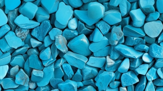 Various turquoise stones  showcasing their smooth