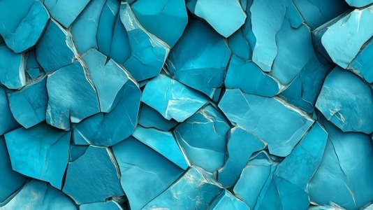 Textured turquoise stones arranged in a mosaic pattern