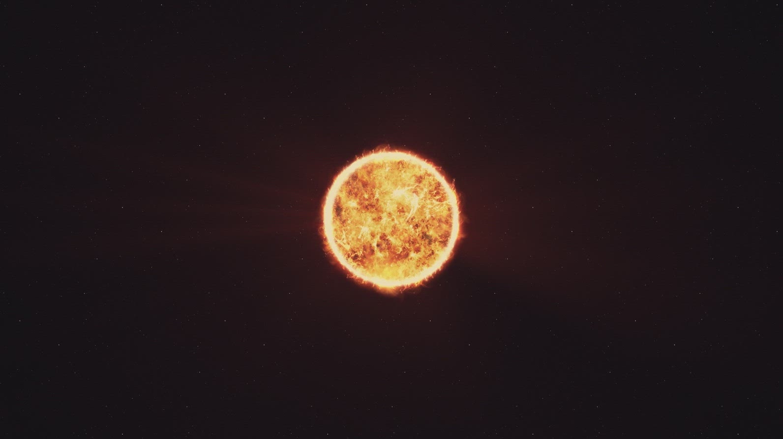 Sun in Full View from Space