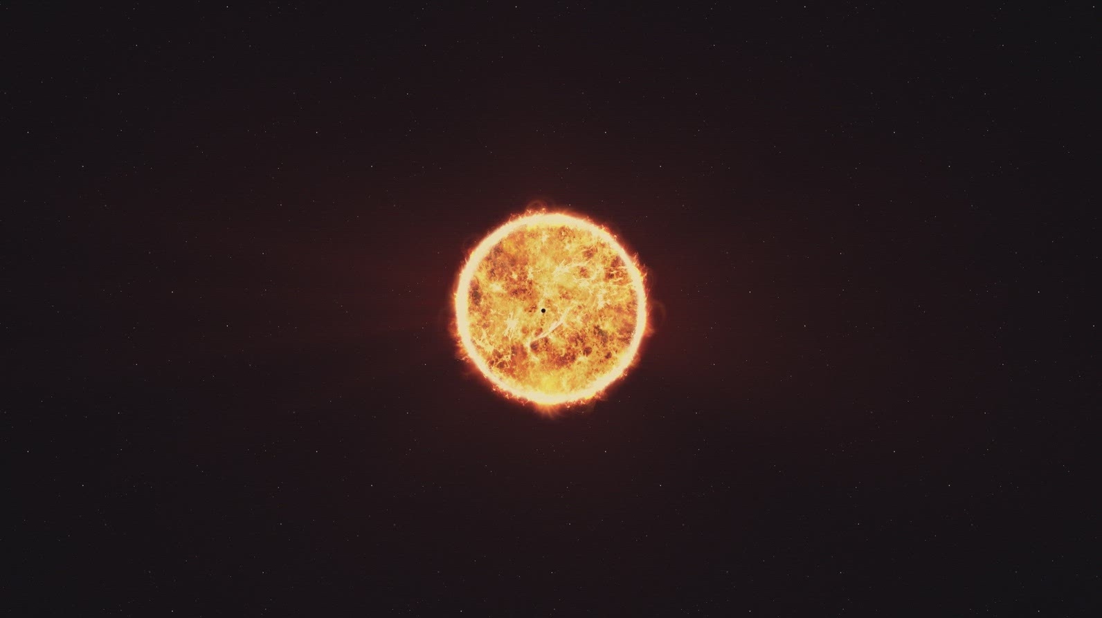 Planet Crossing the Sun