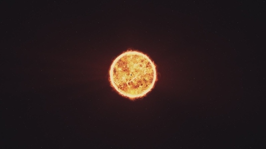 Planet Crossing the Sun