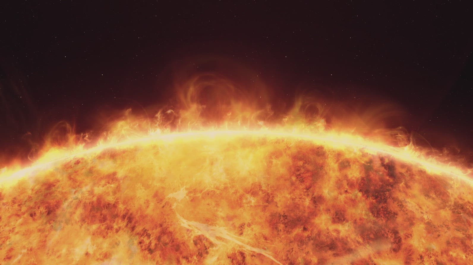 Sun Surface Detail in Outer Space