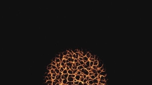 Orange Shockwave Expanding