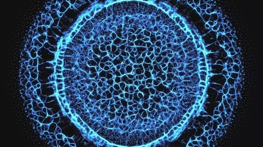 Blue Fractal Pulse Ring Blue Fractal Pulse Ring