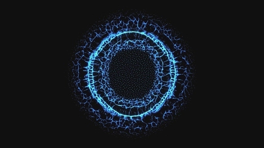 Blue Organic Ring Expanding Blue Organic Ring Expanding