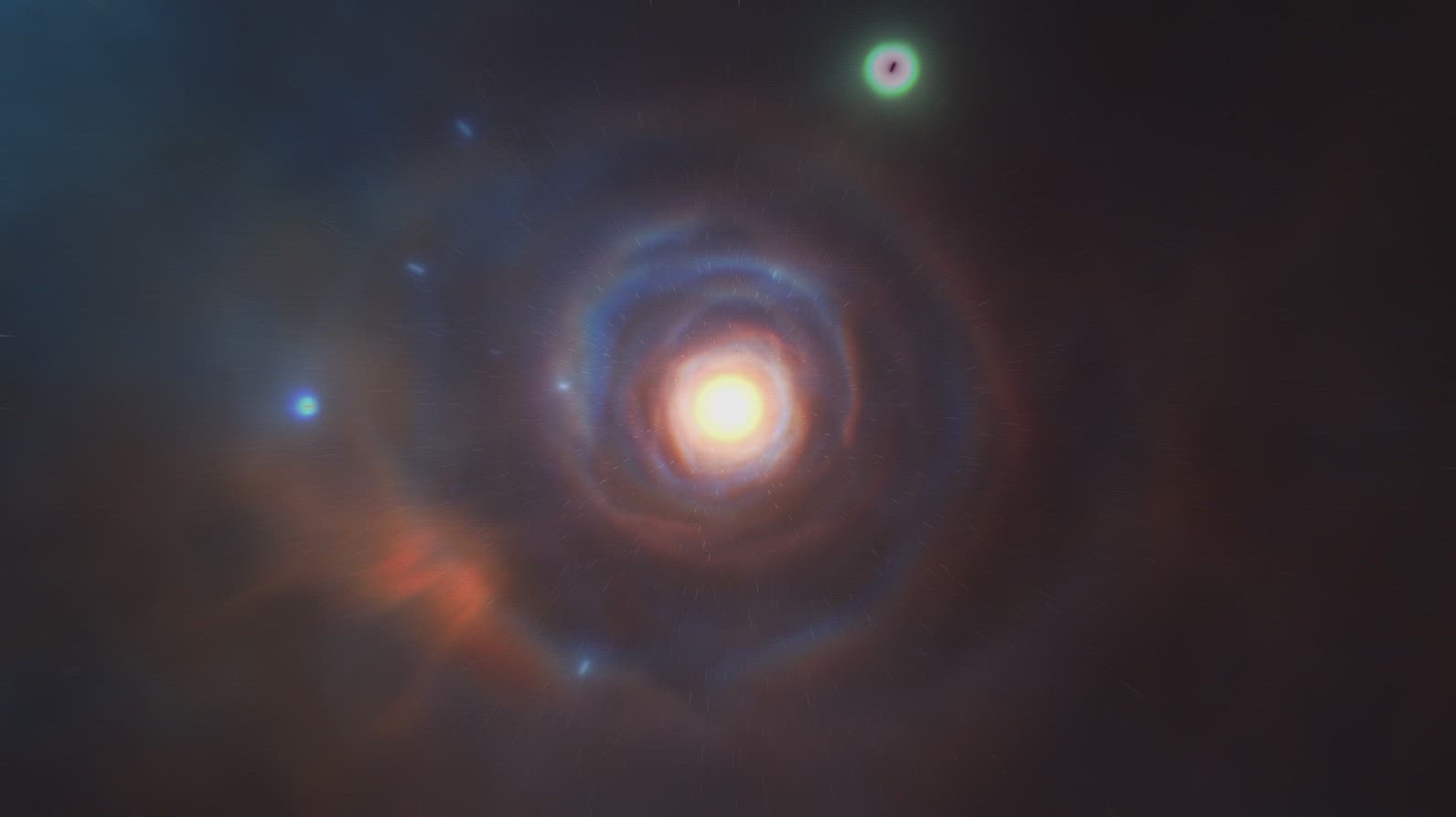 Nebula Tunnel in Outer Space