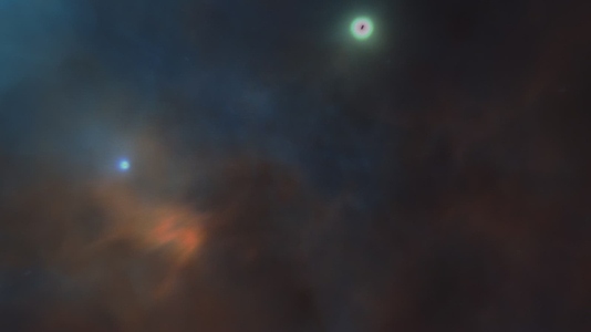 Space Flight Through Nebulas