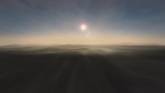 Endless Flight Over Planet Earth Mountains