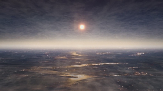 Sunlight Over Earths Cloudy Horizon Sunlight Over Earths Cloudy Horizon