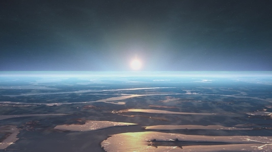 Sunrise Above Earth s Surface Sunrise Above Earth s Surface