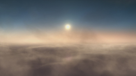 Soaring Through Clouds in Golden Sunset Soaring Through Clouds in Golden Sunset