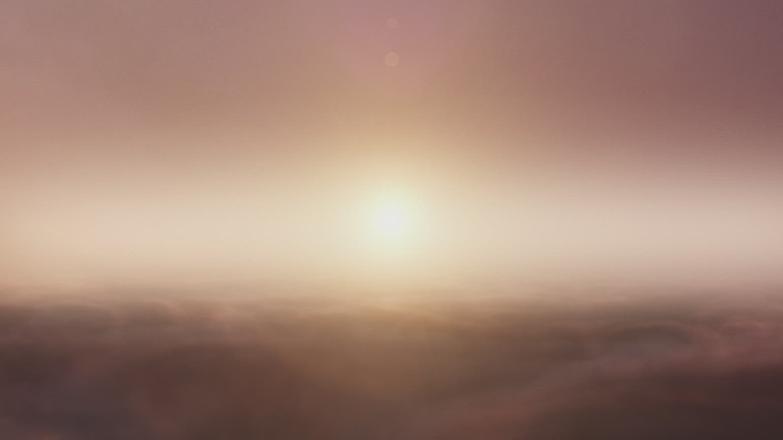 Floating Above Clouds During Sunset