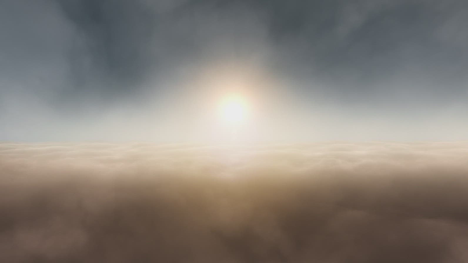 Sunset Skies From Above the Clouds
