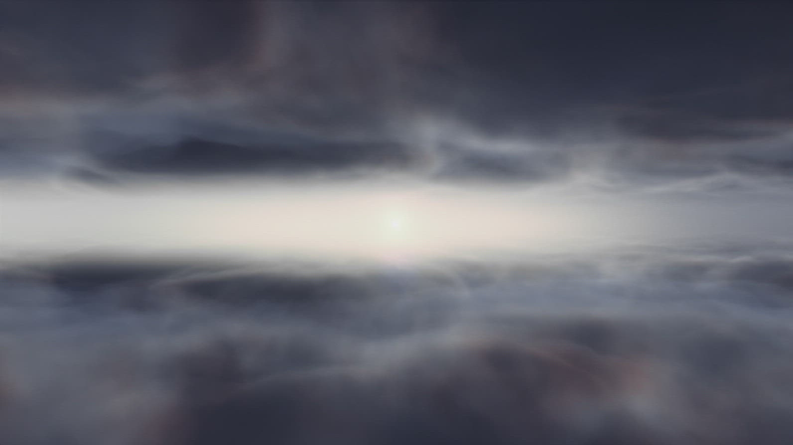 Heavenly Sunset Flight Over Clouds