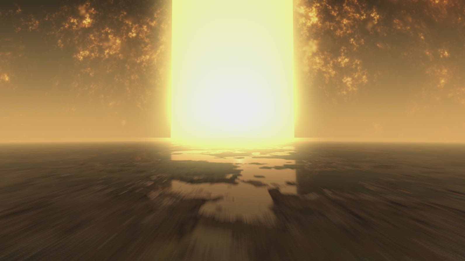 Flying Over Martian Terrain