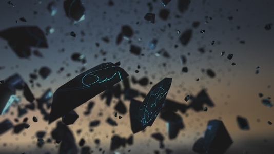 Levitating Stones with Glowing Energy Runes Levitating Stones with Glowing Energy Runes