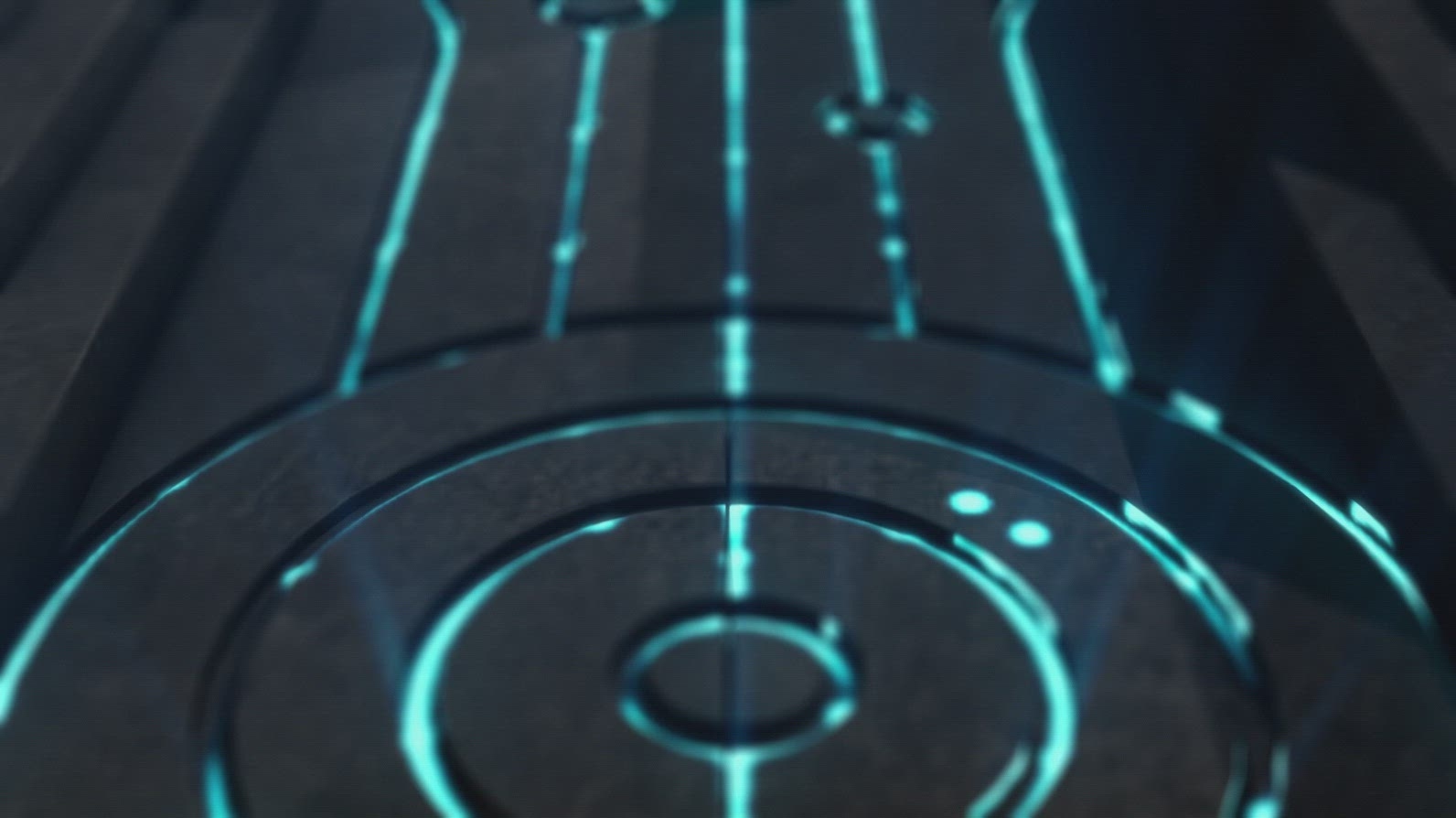 Celestial Ancient Gate Opens with Glowing Blue Energy