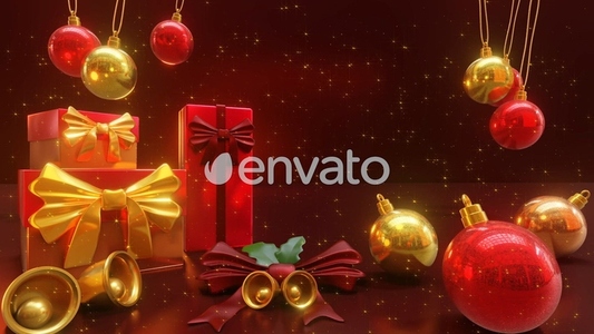 3D Christmas Colors Decorations Glitter