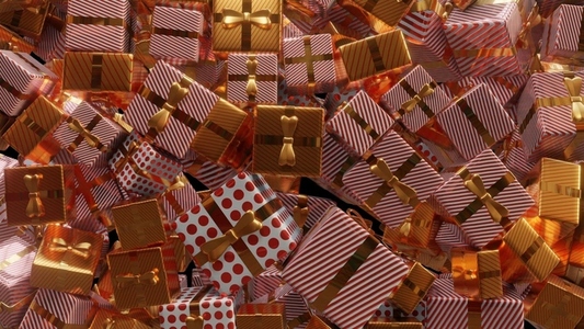 3D Gifts Boxes Transition