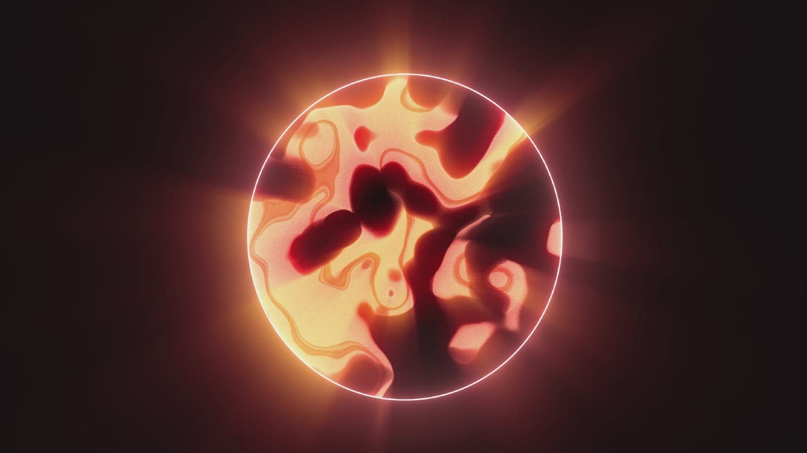 Sphere Morphing Dynamically On Black Background