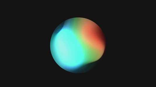 Colorful Flowing Energy Ball   Seamless VJ Looped Visuals