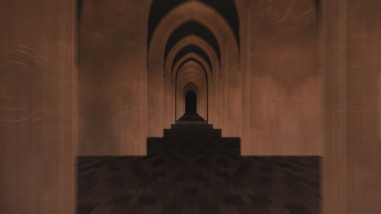 Temple Hallway   Seamless Loop