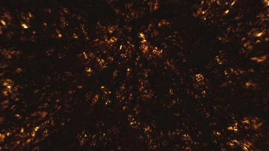 Burning Nebula Gas Inside The Sun Core